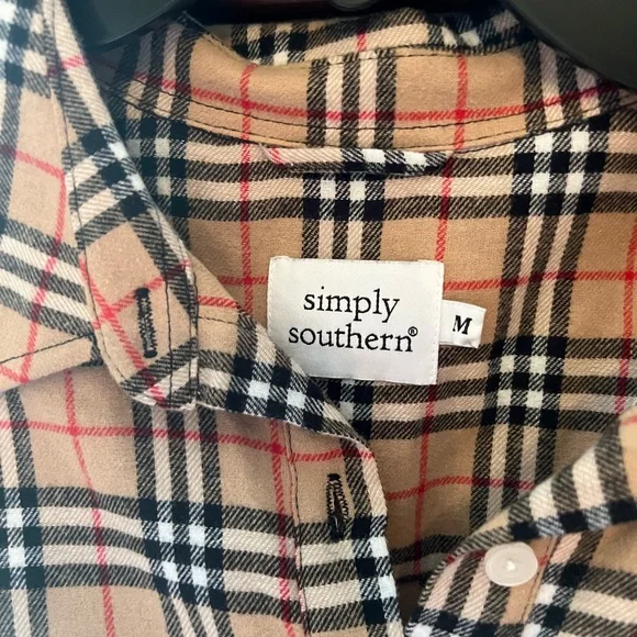 Plaid Button-Up Dress - Picture 2 of 2